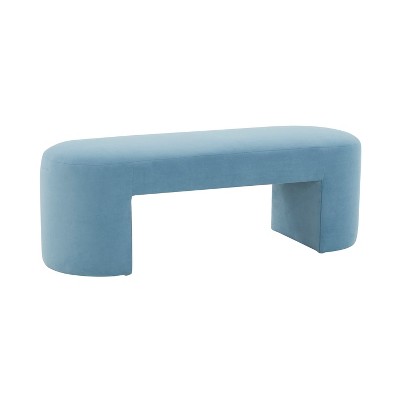 TOV Furniture Elena Velvet Upholstered Bench