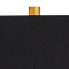 Possini Euro Design Lancia 31" Tall Sculpture Large Modern Glam Luxury End Table Lamp Gold Finish Single Black Shade Living Room Bedroom Bedside - image 3 of 4