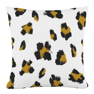 18"x18" Skyline Furniture Square Outdoor Throw Pillow Brush Cheetah Ochre: Polyester, Zipper Closure, Animal Pattern - 1 of 4