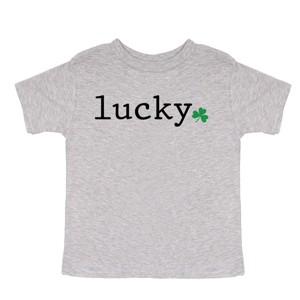 The Juniper Shop Lucky Typewriter Clover Toddler Short Sleeve Tee - 1 of 4