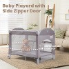 MYKKO Portable Playard with Bassinet in Pink, Packable and Easy Setup Baby Playard, Lightweight and Portable Playard - 3 of 4