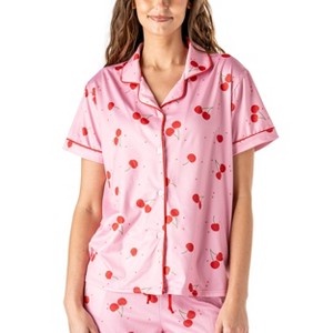 Hello Mello Women's Carried Away Lounge Short Sleeve Shirts Pajama Tops - 1 of 4