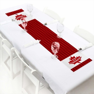 Big Dot of Happiness Canada Day - Petite Canadian Party Paper Table Runner - 12 x 60 inches