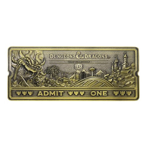 Fanattik Dungeons & Dragons: The Cartoon 40th Anniversary Rollercoaster Ticket Replica - image 1 of 4