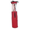 TreeKeeper Santa's Wrapping Paper Storage Tube: Christmas Gift Wrap Organizer with Handles, Red Polyester - 2 of 4