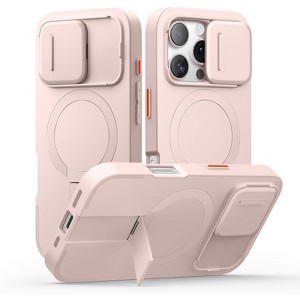 SURITCH for iPhone 16 Pro Case with Slide Camera Cover and Adjustable Kickstand, Compatible with MagSafe, Shockproof Bumper Case - 1 of 1