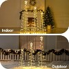 Joyfy 3 Packs Christmas Spiral Tree Yard Light Outdoor Decoration, 220 LED Lights with Stakes for Xmas Party Indoor Outdoor Garden Holiday Decoration - 3 of 4