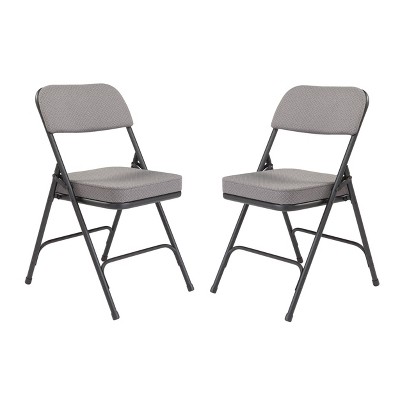 Hampden Furnishings Set Of 2 Premium Padded Folding Chairs Charcoal   GUEST E9c079f9 D2e1 483d 8c52 153fd2ee0484