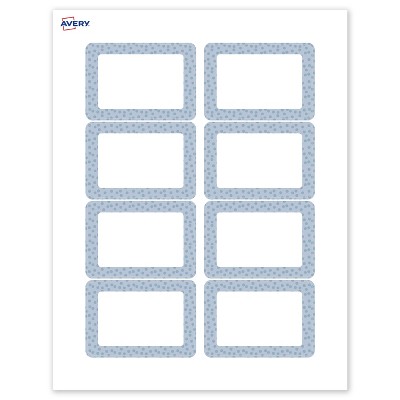 Avery Adhesive Name Tags, Polka Dots Design, 2-1/3" x 3-3/8", 80ct