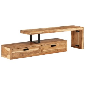 vidaXL TV Stand Solid Wood Acacia - 1 of 4