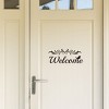 Unique Bargains Welcome Pattern Home Office Door Decor Wall Sticker Removable PVC Art Decals - 4 of 4