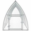 vidaXL Chicken Cage Silver Galvanized Steel Large Durable - 4 of 4