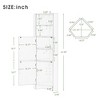 Grungis Bathroom Storage Cabinet,Floor Coner Cabinet with Doors and Adjustable Shelves,Storage Cabinet for Bathroom - 3 of 4