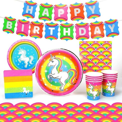 Rainbow Birthday Party Collection Rainbow Party Happy Birthday