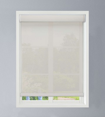 1pc Room Darkening Tear-to-fit Vinyl Roller Window Shade White - Lumi Home  Furnishings : Target