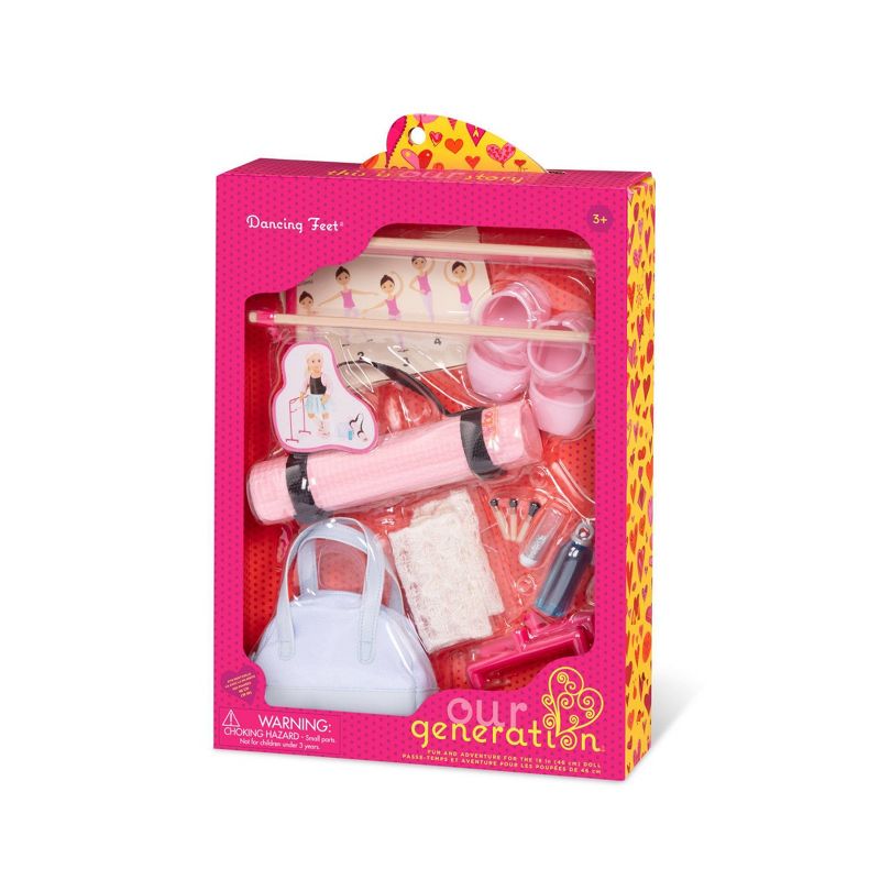 Our Generation Dancing Feet Ballet Accessory Set for 18" Dolls, 4 of 7