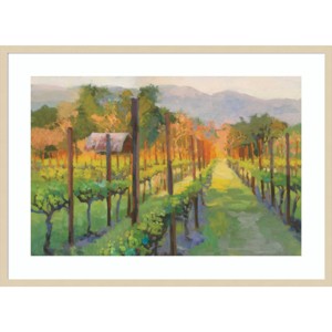 41" x 30" Silverado Afternoon Landscape by Christine Debrosky Wood Framed Wall Art Print - Amanti Art: Modern Giclee, Matted Acrylic - 1 of 4