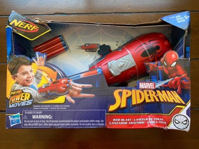 Spider-Man Web Shots Spiderbolt NERF Powered Blaster Toy Fires Darts- Brand  New