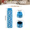 Unique Bargains Aluminum Alloy Anti-Skid BMX Mountain Dirt Cycling Fit 3/8 Inch Axles Rear Stunt Bike Pegs 2 Pcs - 2 of 3