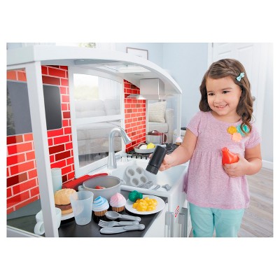 little tikes modern wooden kitchen