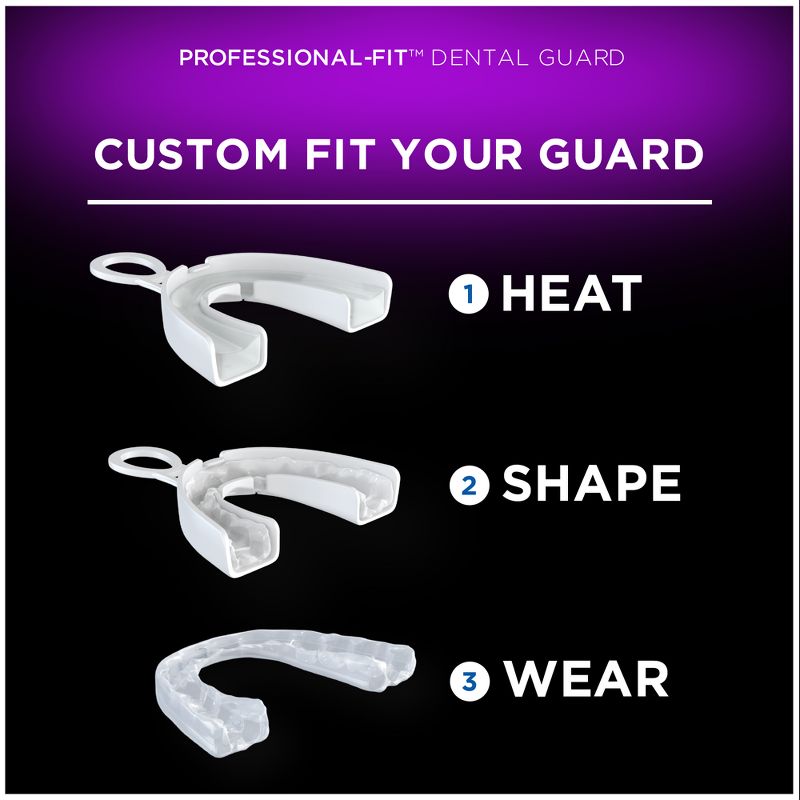 DenTek Professional-Fit Dental Guard for Nighttime Teeth Grinding with Guard, Fitting Tray, &#38; Storage Case, 4 of 12
