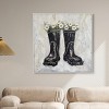 Art Remedy Rainboots and Daisies Chic Farmhouse Wall Art Framed - 2 of 4