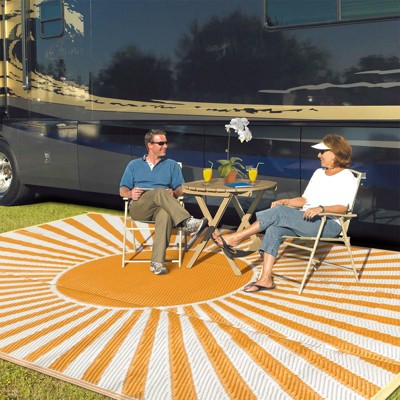 Lahome Sunshine Outdoor Durable PP Area Rug-Weather-Resistant Carpet for Patio, Deck, or Garden