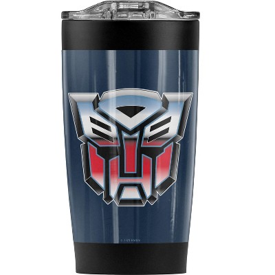 Transformers Autobot Airbrush Logo Steel Tumbler 20oz Coffee Travel Mug