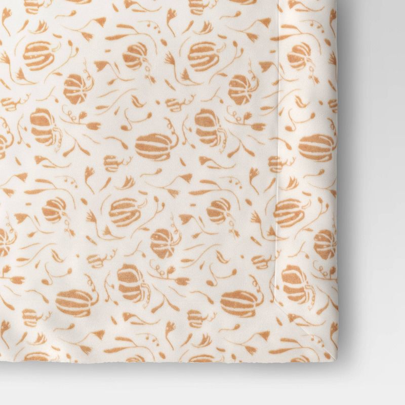 Mini Pumpkin Printed Plush with Shearling Reverse Throw Blanket - Threshold™, 5 of 10