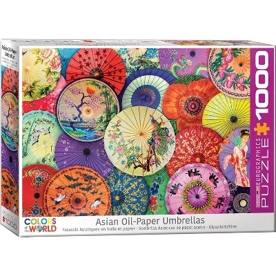 Eurographics Inc. Asian Oil Paper Umbrellas 1000 Piece Jigsaw Puzzle