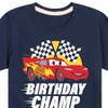 Boys' - Cars - Lightning McQueen Birthday Champ Short Sleeve Graphic T-Shirt - 2 of 4