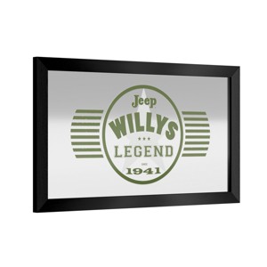 Jeep Black Framed Bar Mirror by Trademark Gameroom - 1 of 4