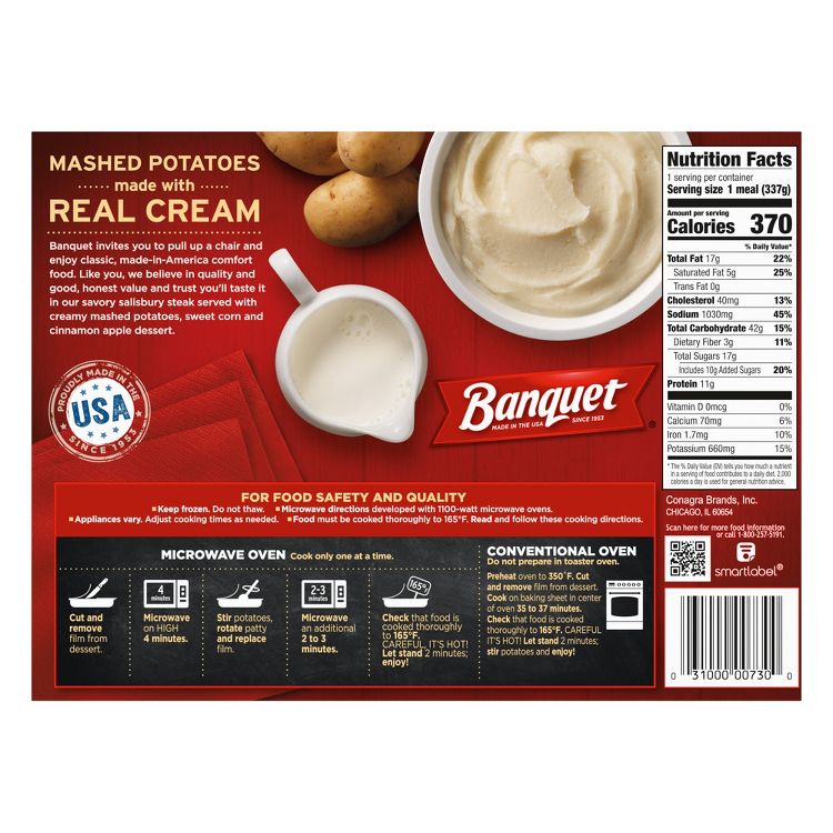 Banquet Frozen Salisbury Steak Meal - 11.88oz, 6 of 6