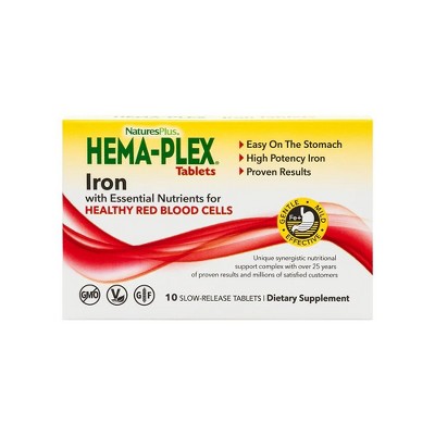 Hema-Plex by Nature's Plus  -  10 Tabs