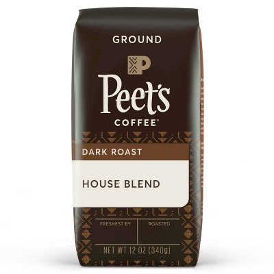 Peet's House Blend Dark Roast Ground Coffee - 12oz