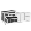 PawHut Wooden Chicken Coop with Nesting Box, Outdoor Poultry Cage Rabbit Hutch for 6 Chickens, Ducks, Hens, Small Animals - 4 of 4