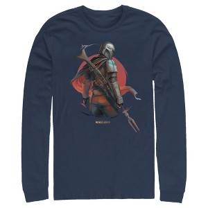 Men's Star Wars The Mandalorian Dusty Sunset Long Sleeve Shirt - 1 of 3