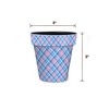 Briarwood Lane Everyday Planter 8.5" x 8.5" x 8.5" Pink and Blue Plaid Small Planter - 2 of 4