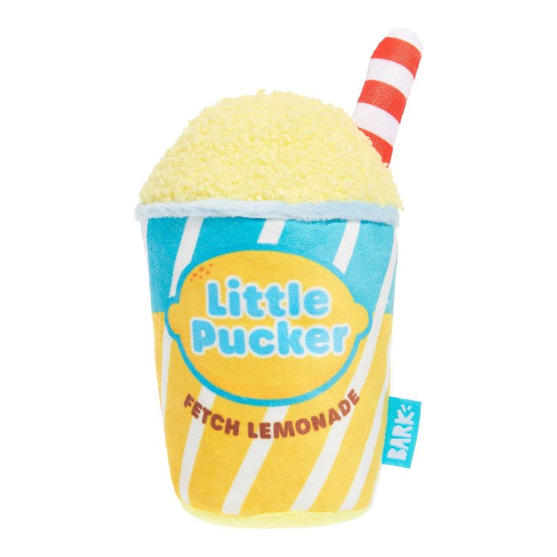 BARK Wagland Amusement Park Little Pucker Lemonade Dog Plush Toy, 1 of 11