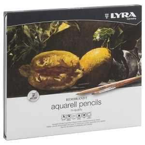 Lyra® Rembrandt Aquarell Watercolor Pencil Set Tin, Assorted Colors, 24 Pieces - 1 of 4