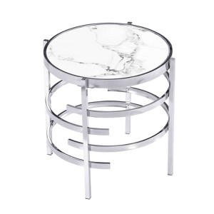 Modern End Table Coffee Table for Living Room, Storage Shelf Center Sofa Tea Table for Home Office Furniture - 1 of 4