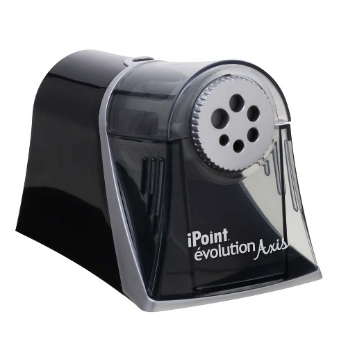 POWERME Electric Pencil Sharpener - Battery Powered For Colored Pencils,  Ideal For No. 2 - White