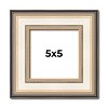 PosterPalooza | Square Contemporary Silver Picture Frame - UV Acrylic, Foam Board Backing, Hanging Hardware - 2 of 4