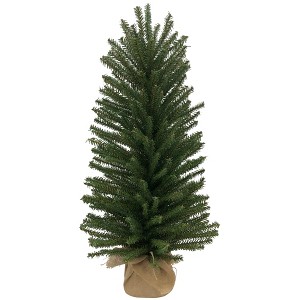 Northlight 1.5 FT Traditional Scottsdale Mini Pine Artificial Christmas Tree with Burlap, Unlit - 1 of 4