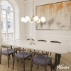 8-Light Hepburn Cased White Glass Chandelier Ceiling Light Fixture - Hunter Fan - 2 of 4