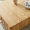 Sapphtopaz Modern Coffee Table with Lift-Top & Hidden Storage Square Sculpted Living Room Table with Solid Wood Frame Coffee Bar for Living Room - 4 of 4