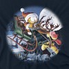 Garfield Moonlight Ride Adult T-Shirt Navy - 2 of 4