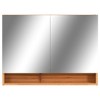 vidaXL Mirror Cabinet Oak and silver MDF with melamine surface, glass - 4 of 4