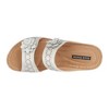 GC Shoes Cie Double Band Perforated Flower Comfort Slide Wedge Sandals - 4 of 4