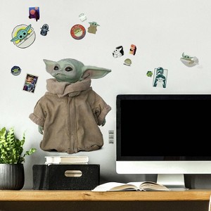 RoomMates The Mandalorian The Child Peel and Stick Kids' Wall Decal: Vinyl, Self-Adhesive, 25 Pieces - 1 of 4